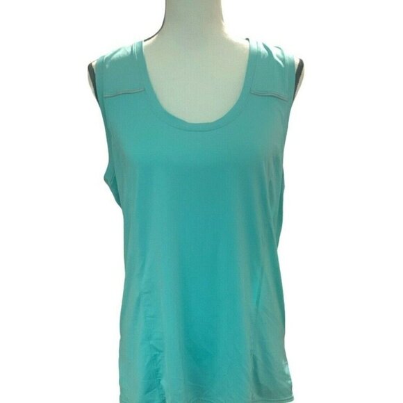 Womens Performance Bicycle Tank Top Size XXL Mint Green Back Pockets - Picture 1 of 12